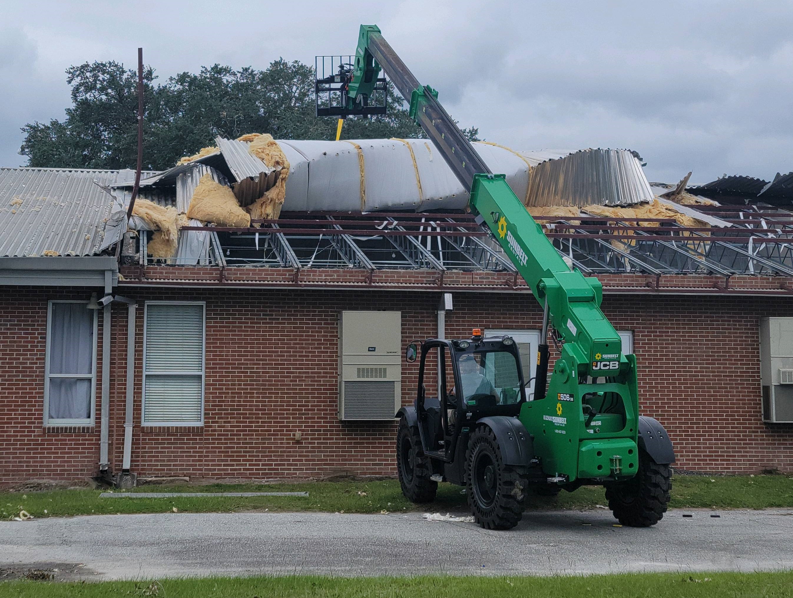 School Wind Damage Restoration